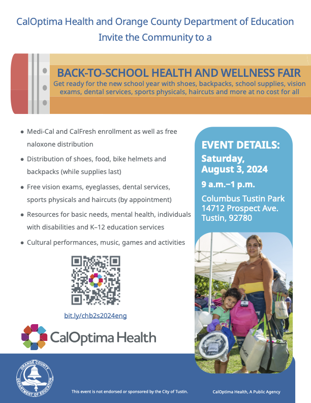 CalOptima 2nd Annual Back to School Health and Wellness Fair