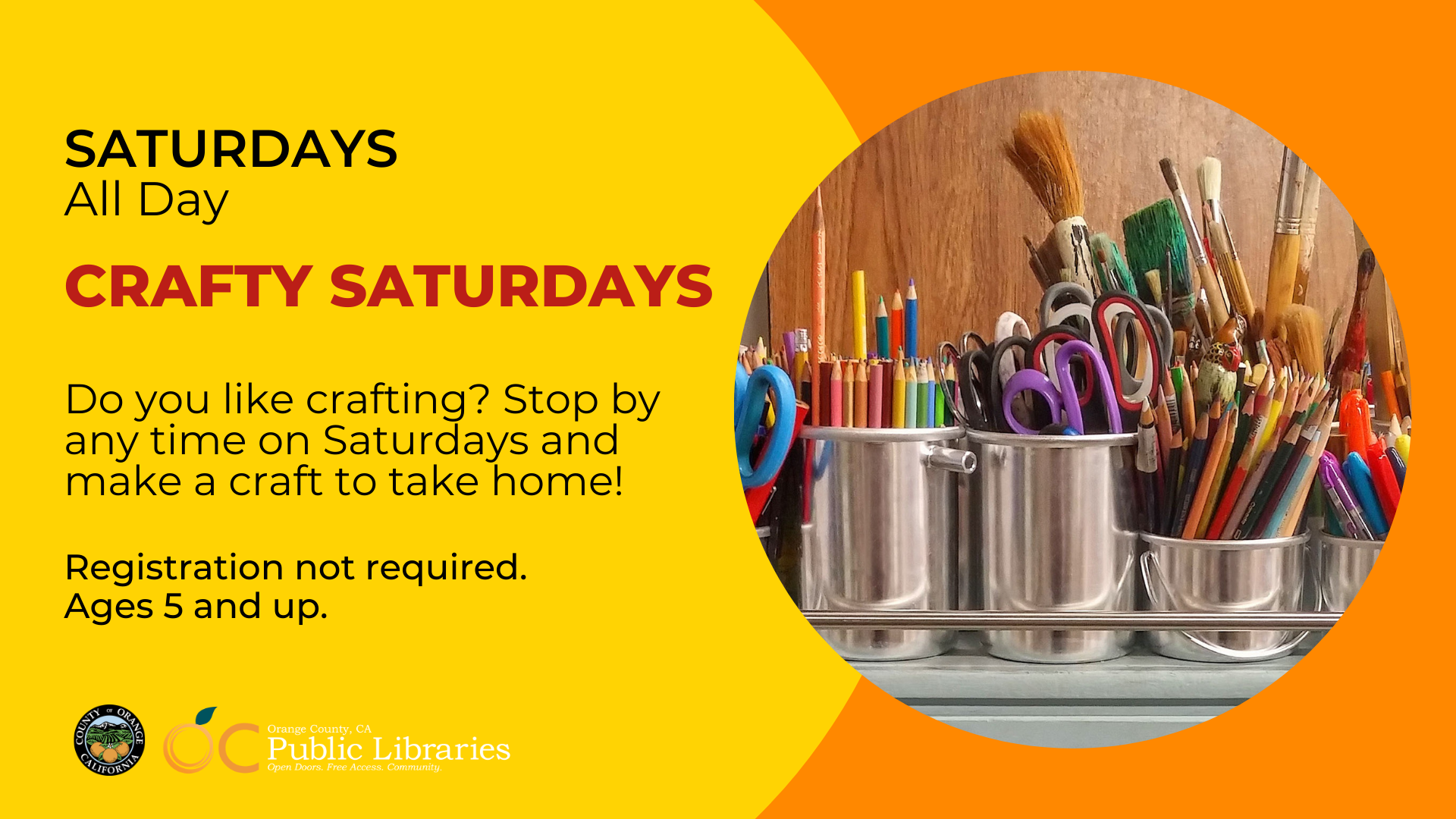 OC Public Library: Craft Saturdays