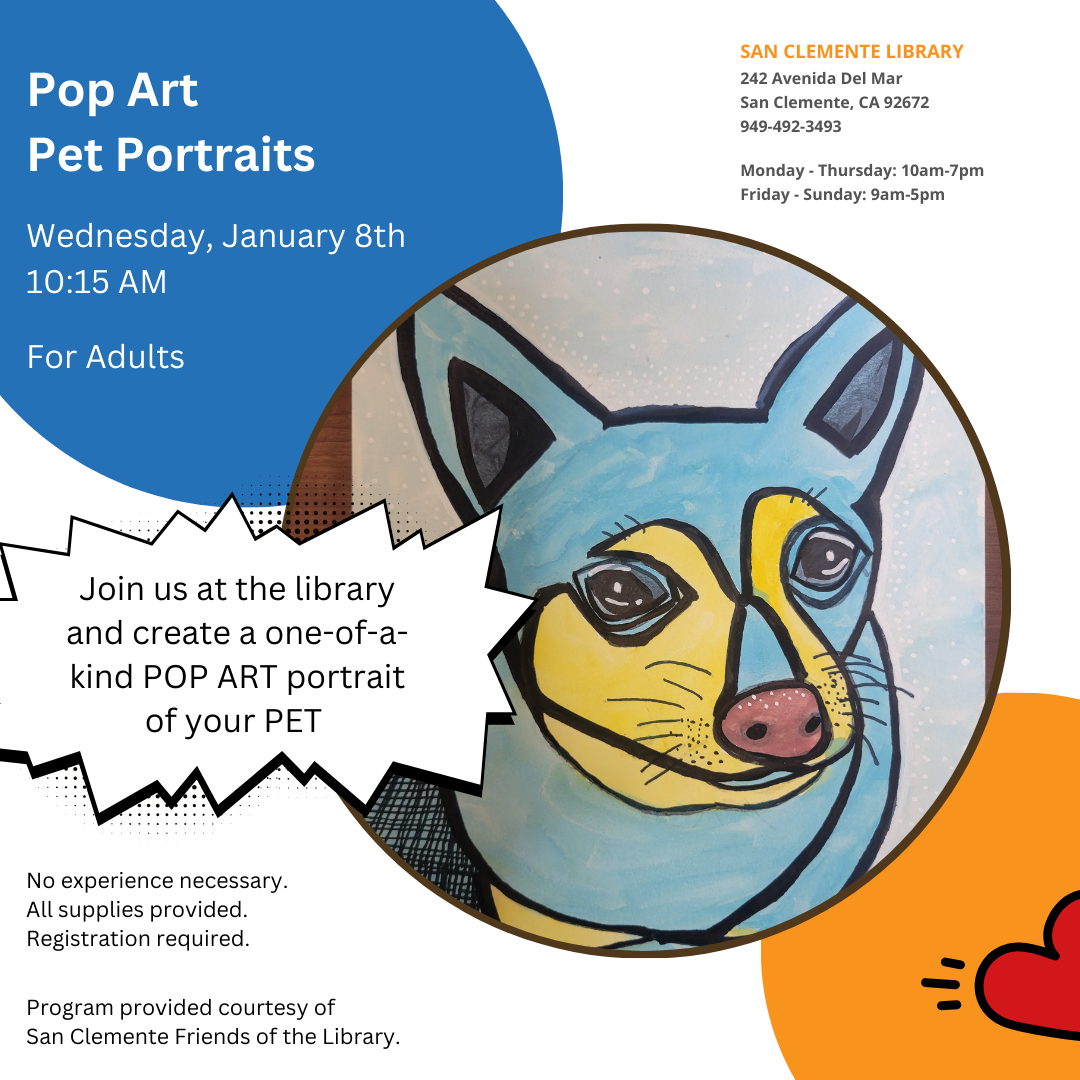 OC Public Libraries: POP ART PET PORTRAITS